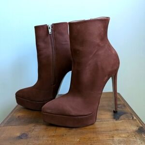 Size 7 Autumn Leather Stilletto Boots, Steve Madden Velina